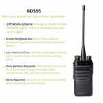 Hytera BD555 UHF DMR Dijital El Telsizi için Resim alt Etiketi: Hytera BD555 UHF DMR Dijital El Telsizi 